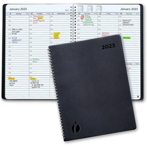 2023 Planner Weekly and Monthly – Hourly Appointment Book 2023  – 8.5 x 11 - Picture 1 of 6